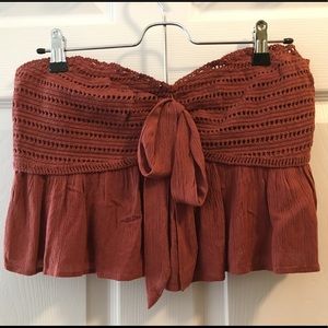 rust ae crochet tube top
